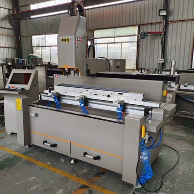 Máquina de perforación y fresado CNC de doble cabeza de 1500 mm Máquina de rotación de copias Máquina de fabricación de puertas de ventanas CNC