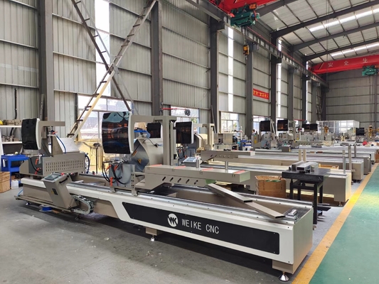 500mm Cnc doble cabeza Mitre Saw máquina de corte de perfiles de aluminio ventana puerta