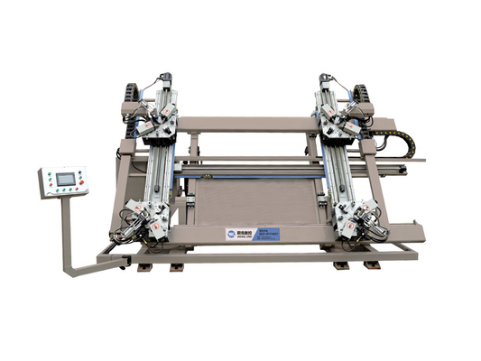 Máquina de agrupamiento de esquinas CNC de cuatro cabezas para puertas y ventanas de aluminio