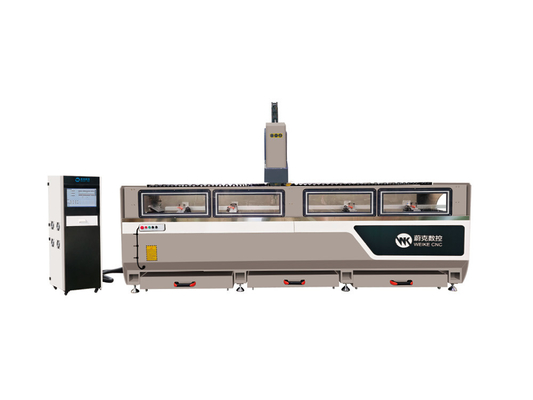 Máquina de procesamiento CNC de puerta de ventana en perfil de aluminio para la función de fresado de perforación CNC