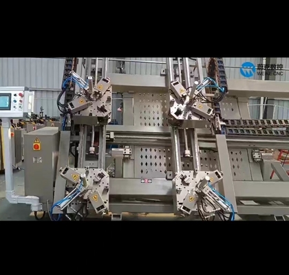 Máquina automática de acoplamiento de esquinas Aluminio Puertas de ventanas Cuatro cabezas Máquina de acoplamiento de esquinas Mejor precio Ventas