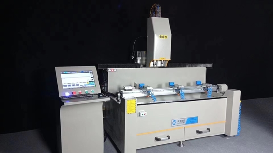 Máquinas de perforación CNC de doble cabeza para perfiles de aluminio con longitud de trabajo de 1500 mm