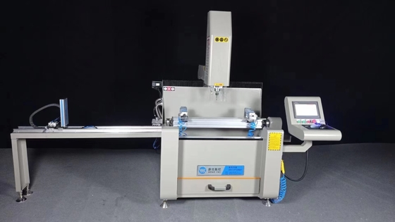 Máquina de perforación de 3 ejes de control CNC con perfil de aleación de 800 mm