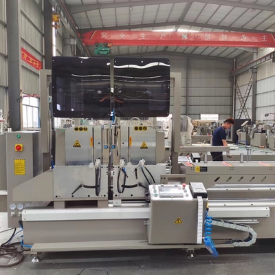 Máquina para hacer ventanas Máquina de cortar con CNC Máquina de cortar con doble cabeza Mitra Saw para perfiles de aluminio Con certificado CE