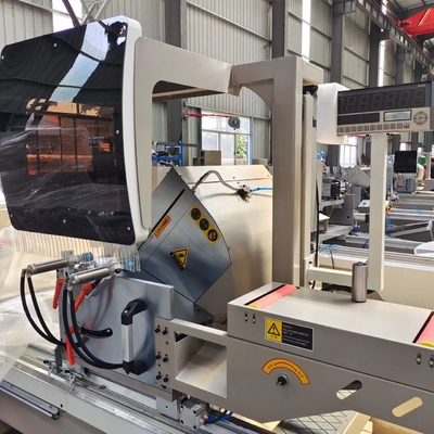Máquina de corte de perfiles de aluminio con doble cabeza
