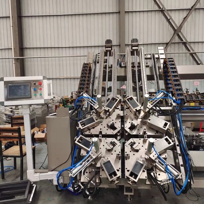 CNC 4 cabezas de aluminio de esquina combinando máquina de encrucijado máquina de puertas de ventanas de fabricación
