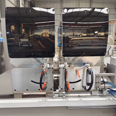 Pvc doble cabeza Mitre vió Cnc máquina de corte de aluminio puerta de ventana
