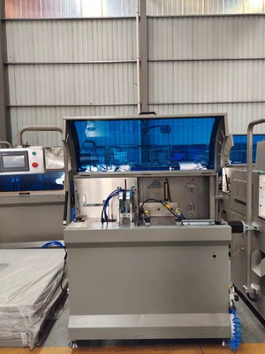 Máquina de corte automático de hoja de sierra de 500 mm de aluminio CNC conector de esquina de corte de la ventana de la sierra