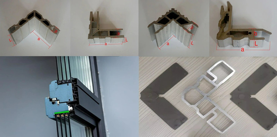 Máquina de corte de perfiles de conector de esquina de aluminio con función de alimentación y corte