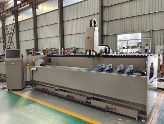 Máquina de perforación de agujeros de routers de copia CNC de doble cabeza de aluminio para gabinetes industriales de aluminio y vino
