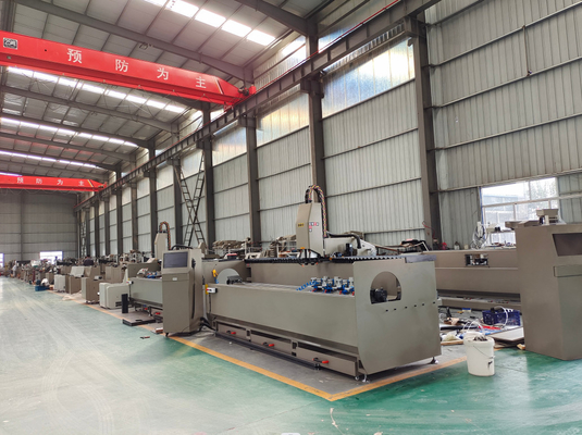 Máquina de perforación de agujeros de doble cabeza de aluminio CNC para el aluminio industrial
