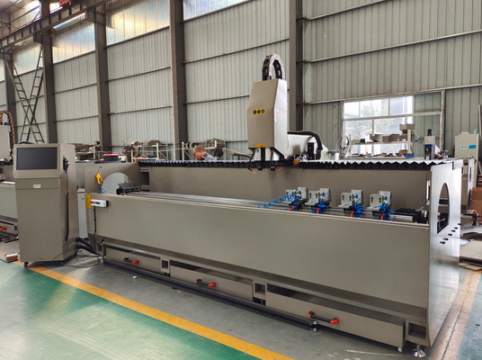3000 mm 3200 mm Máquina de perforación de doble cabeza de fresado máquina de perforado CNC para la pared de cortina de aluminio