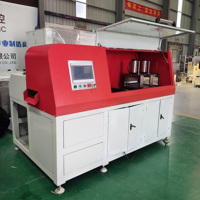 Máquina de corte de perfiles de aluminio sólido CNC servo de alimentación de cortador con corte de 90 grados