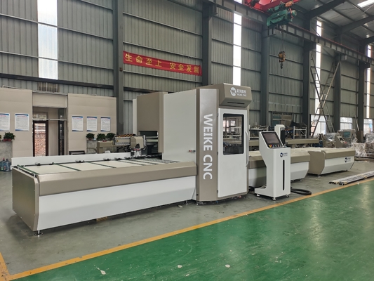 Gran centro de corte de PVC de aluminio CNC para ángulo de corte de 45 y 90 con carga y descarga automáticas