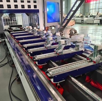 Centro de mecanizado de 5 ejes CNC de aluminio Máquina de perforación y corte CNC con hoja de sierra de 300 mm