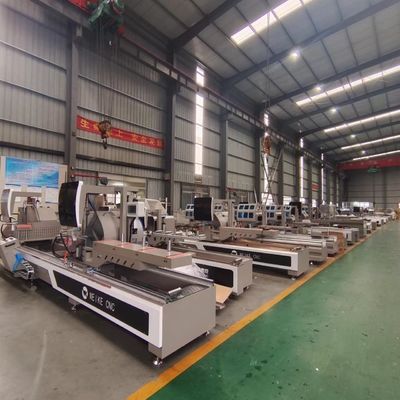 Máquinas de doble cabeza para la sierra de mitralladoras de aluminio 45 y 90 grados de corte con formación en vídeo incluida