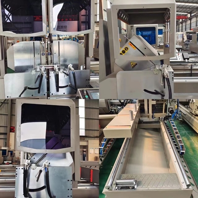 500mm Cnc doble cabeza Mitre Saw máquina de corte de perfiles de aluminio ventana puerta