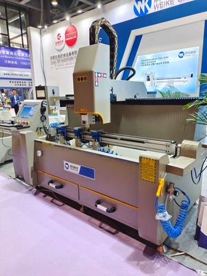 Fresadora de perforación del CNC de la cabeza doble de aluminio del perfil