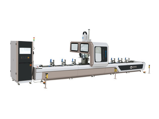 Centro de mecanizado CNC de perfiles de aluminio con 4 ejes controlados