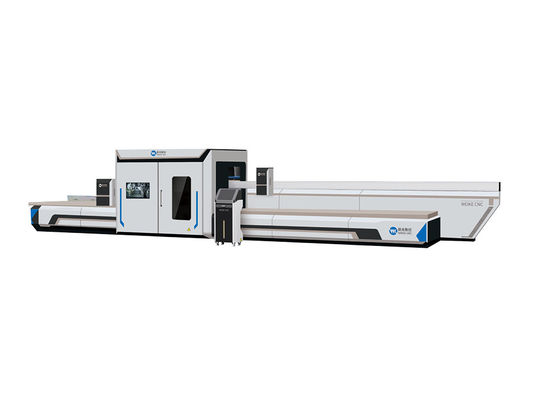 Máquina de corte y perforación de perfiles de aluminio