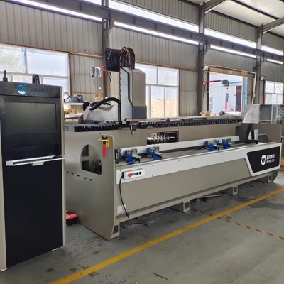 Máquina de perforación CNC de ventanas y puertas de aluminio para perforar agujeros de fresado con función ATC