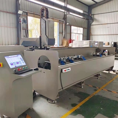 Máquina de perforación y fresado CNC de doble cabeza para perfiles de aluminio