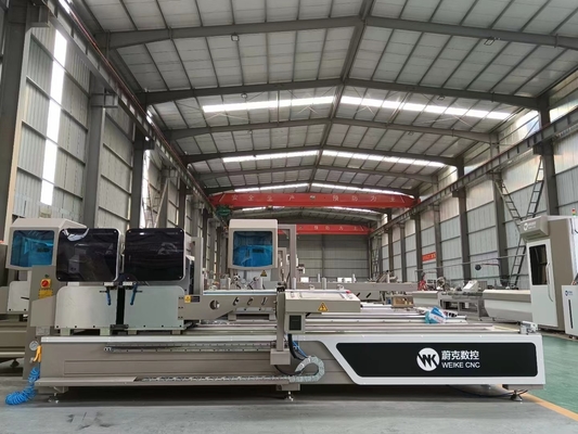 600mm CNC doble cabeza Mitre Saw para cortar el perfil de aluminio en ventanas y puertas fábrica de fabricación
